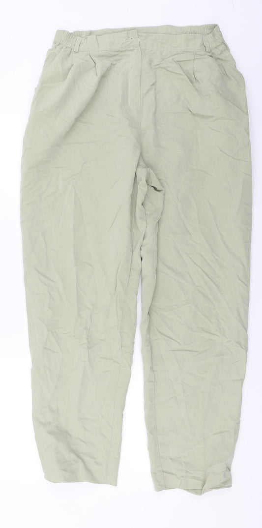 Preworn  Womens Green   Trousers  Size 18 L26 in