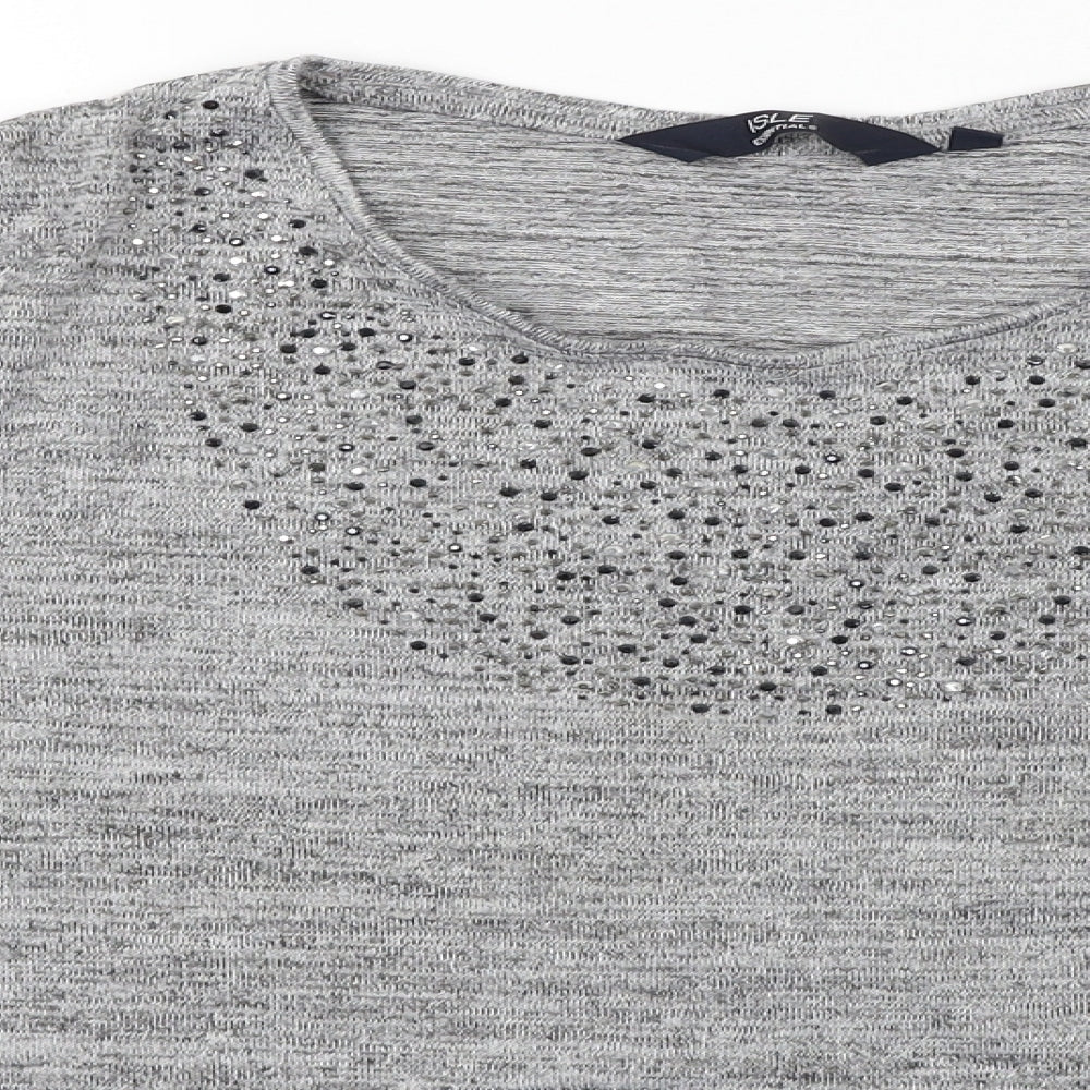ISLE   Womens Grey   Pullover Jumper Size S