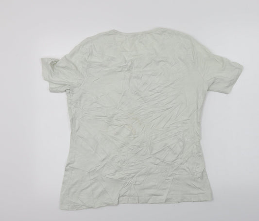 Bianca  Womens Ivory   Basic T-Shirt Size 14