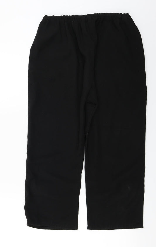 Preworn Womens Black   Trousers  Size 26 in L20 in