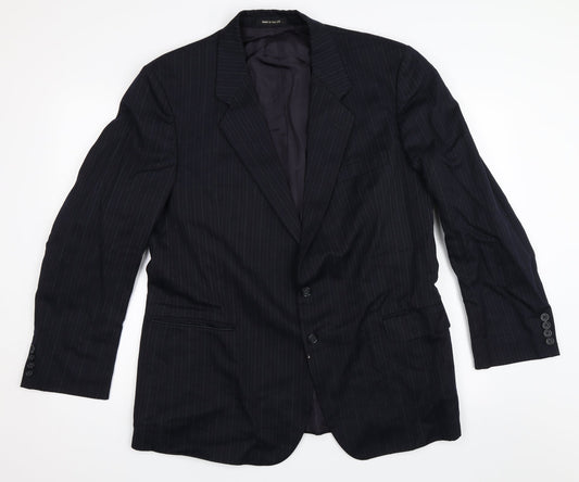 St Michael Mens Blue   Jacket Blazer Size 44