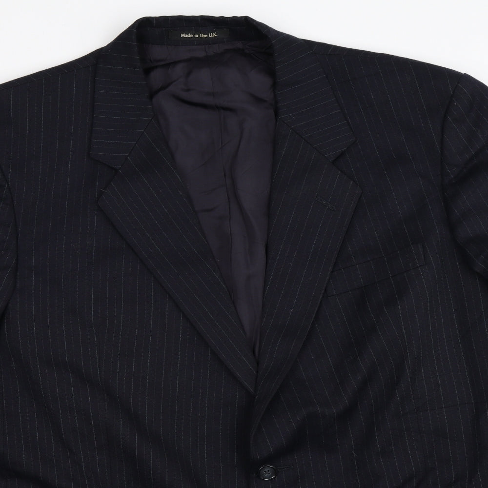 St Michael Mens Blue   Jacket Blazer Size 44