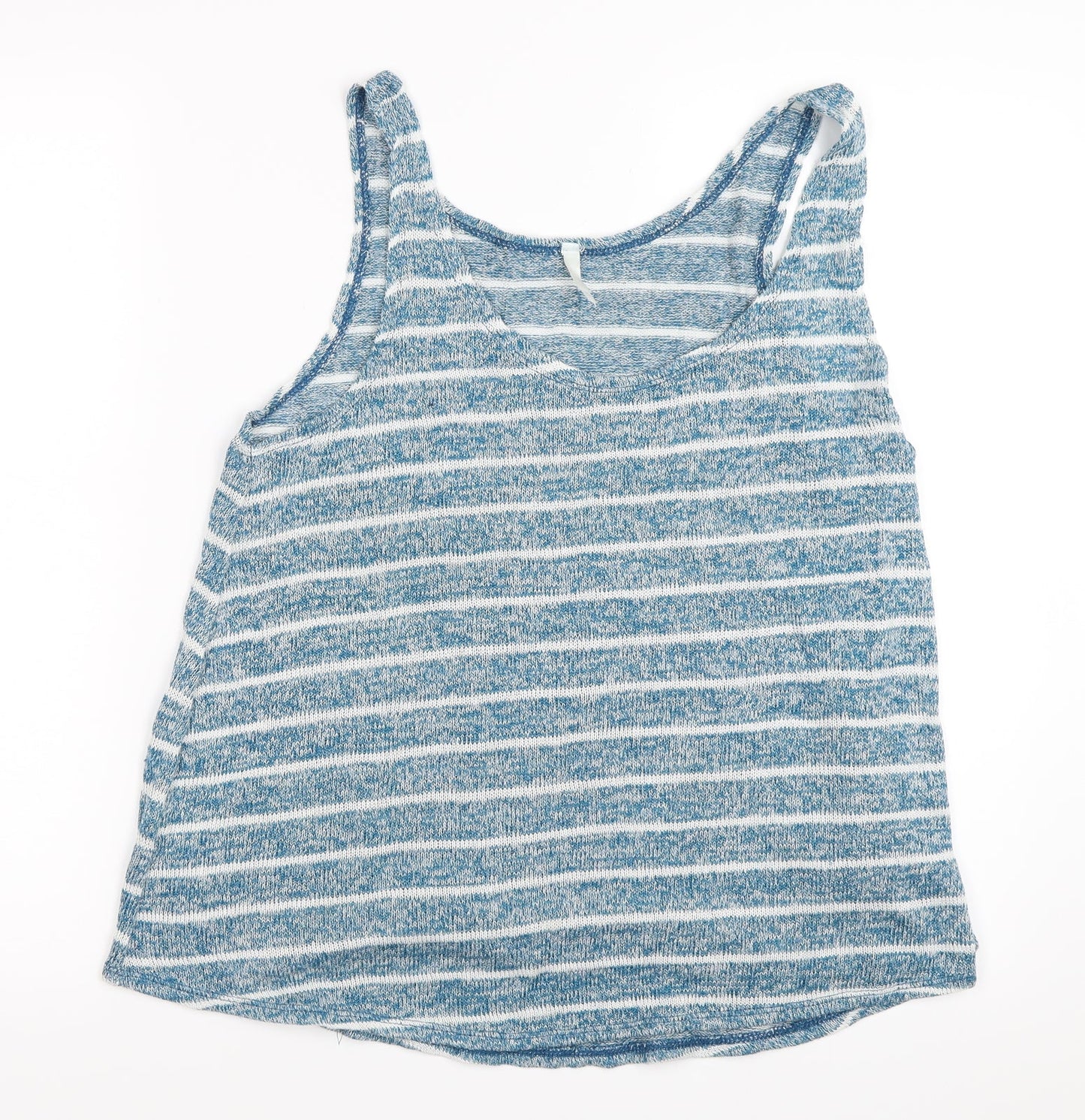Preworn Womens Blue Striped  Basic Tank Size 14