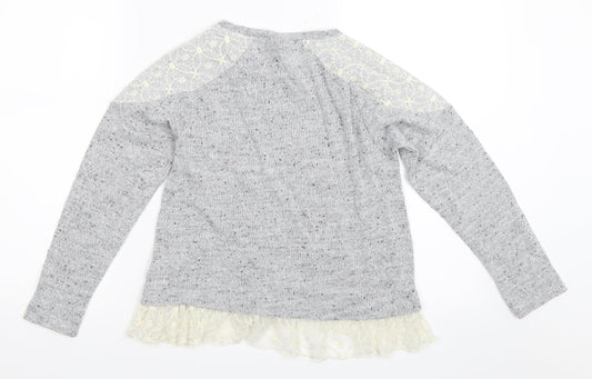 NEXT Girls Grey   Pullover Jumper Size 10 Years