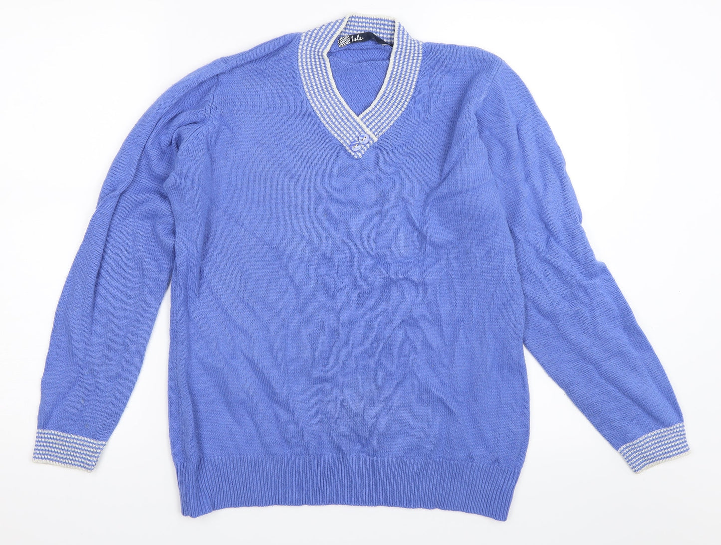 Isle Womens Blue   Pullover Jumper Size 14
