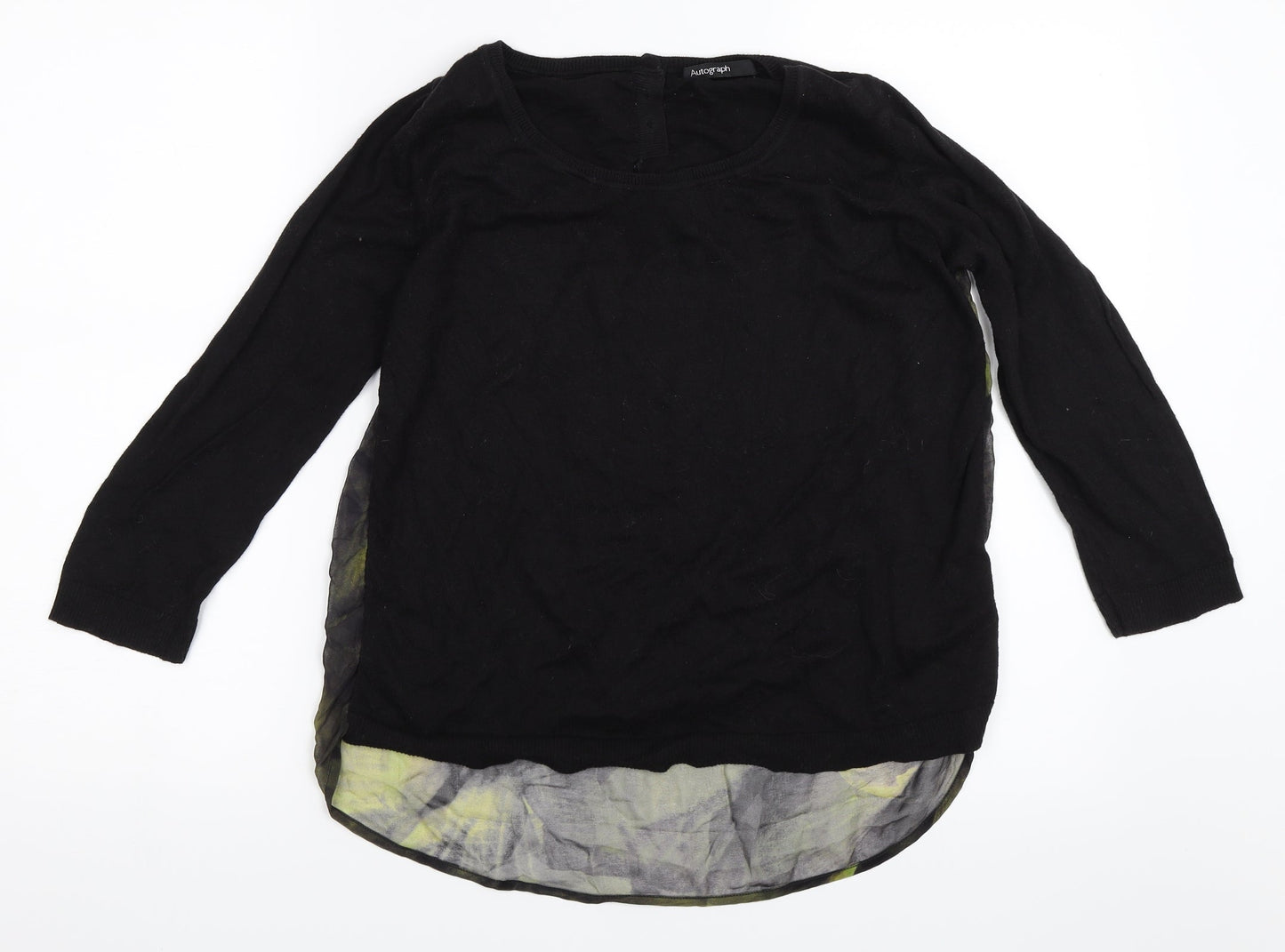 Autograph Womens Black   Pullover Jumper Size 10