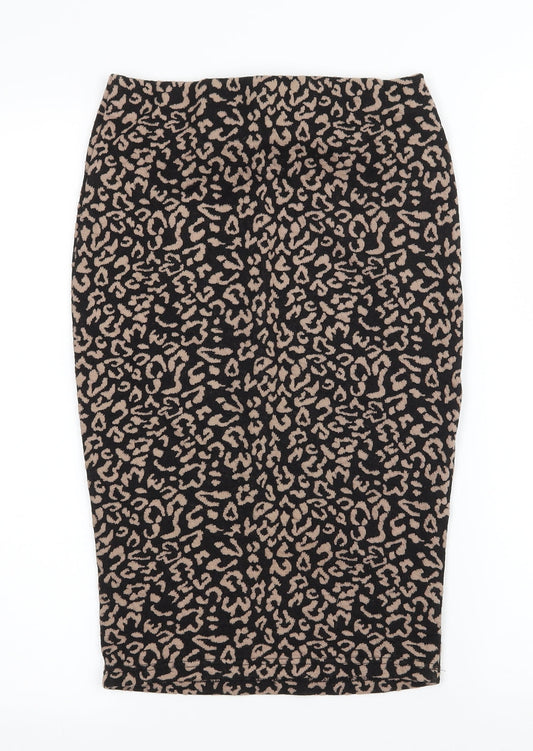 FOREVER 21 Womens Brown  Jersey Straight & Pencil Skirt Size S