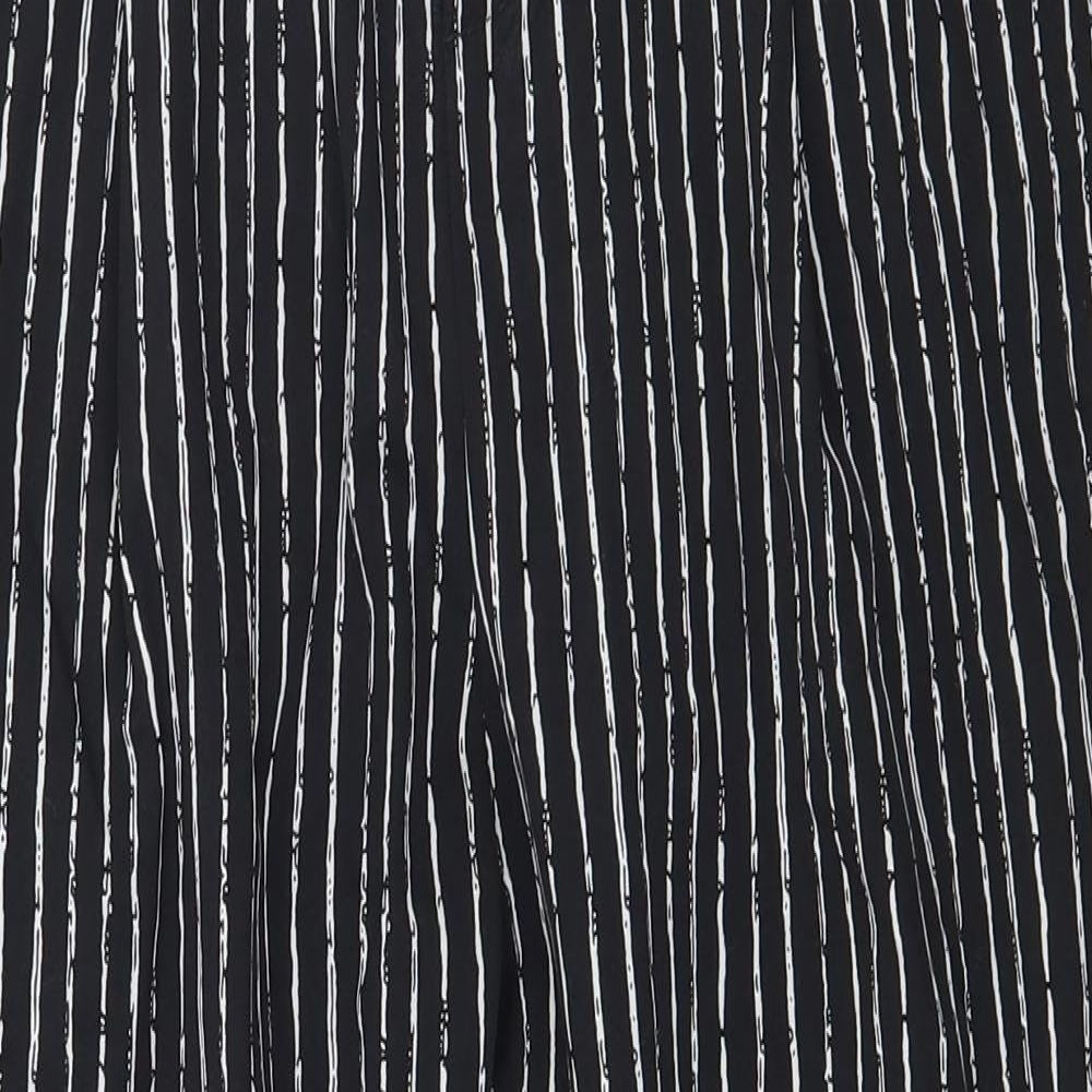 Preworn Womens Black Striped  Trousers  Size 27 in L24 in