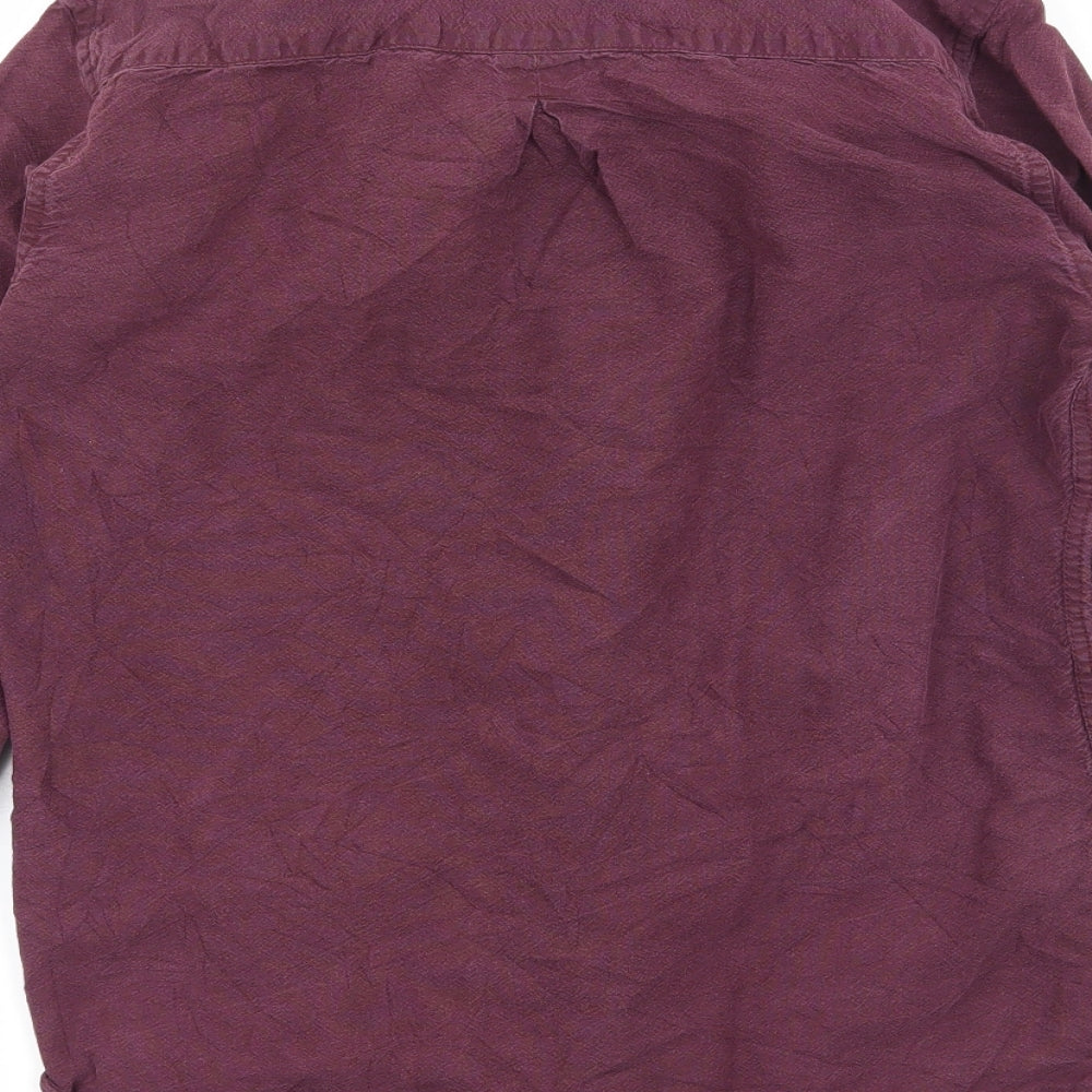 River Island Mens Purple    Button-Up Size XS