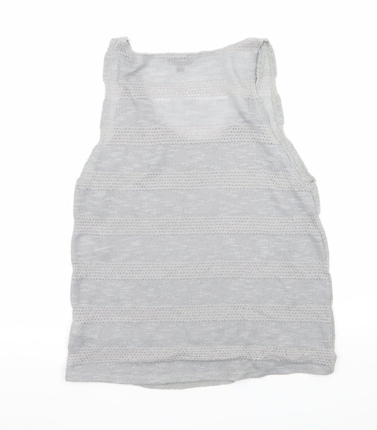 Topshop Womens Green  Knit Basic Tank Size 14