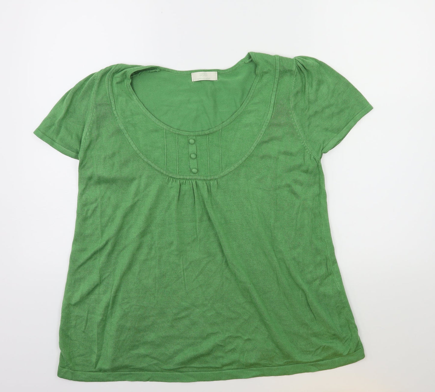 Marks and Spencer Womens Green  Knit Pullover Jumper Size 18