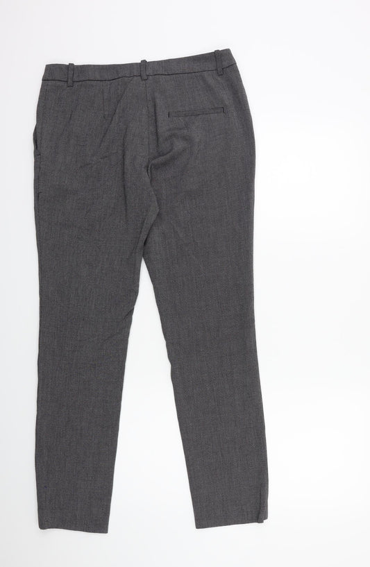 H&M Womens Black   Trousers  Size 10 L28 in