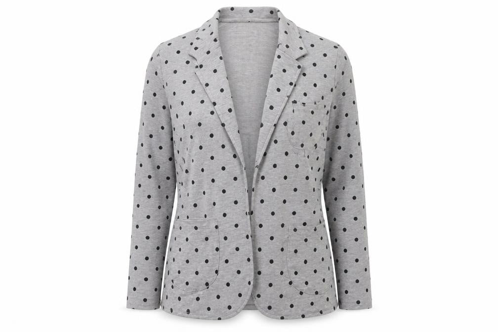 TG Womens Grey Polka Dot  Jacket Blazer Size 14