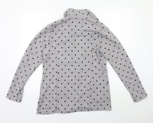 TG Womens Grey Polka Dot  Jacket Blazer Size 14