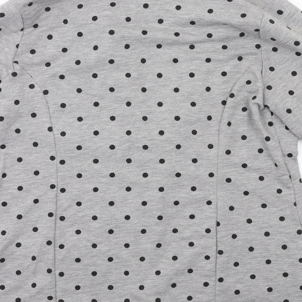 TG Womens Grey Polka Dot  Jacket Blazer Size 14