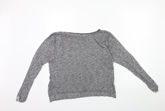 H&M Womens Grey  Knit Pullover Jumper Size 10