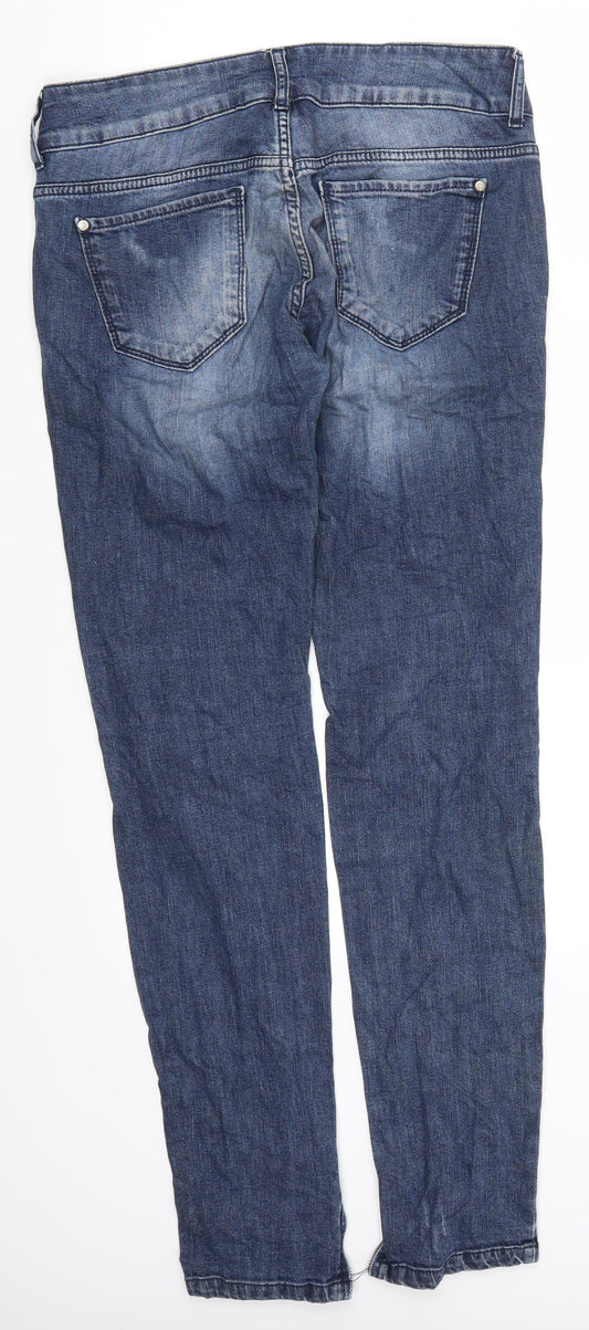 Preworn Womens Blue  Denim Skinny Jeans Size 32 in L31 in