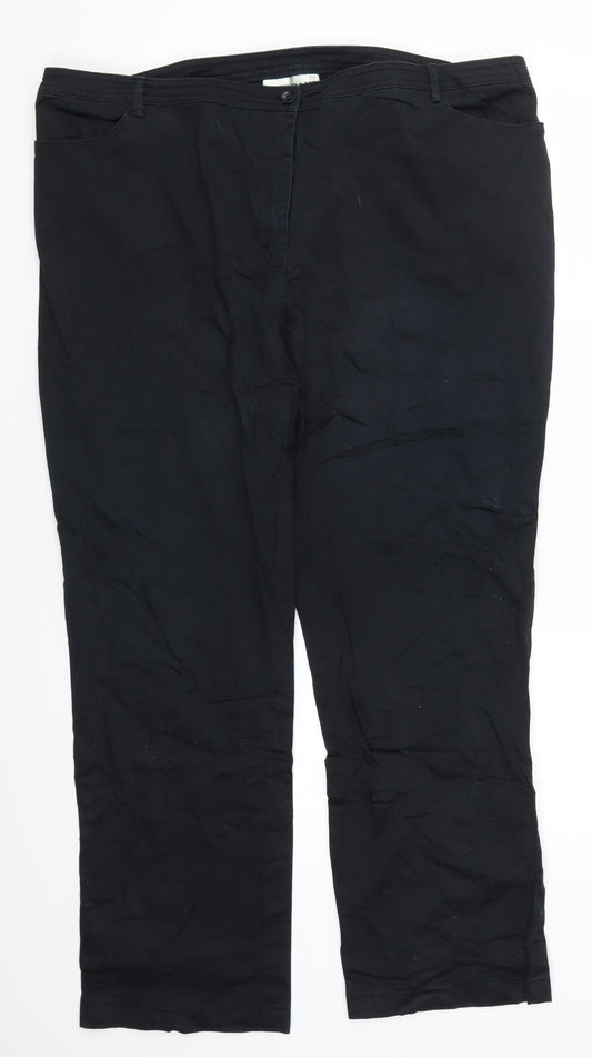 Querdani Womens Black   Trousers  Size 40 in L27 in