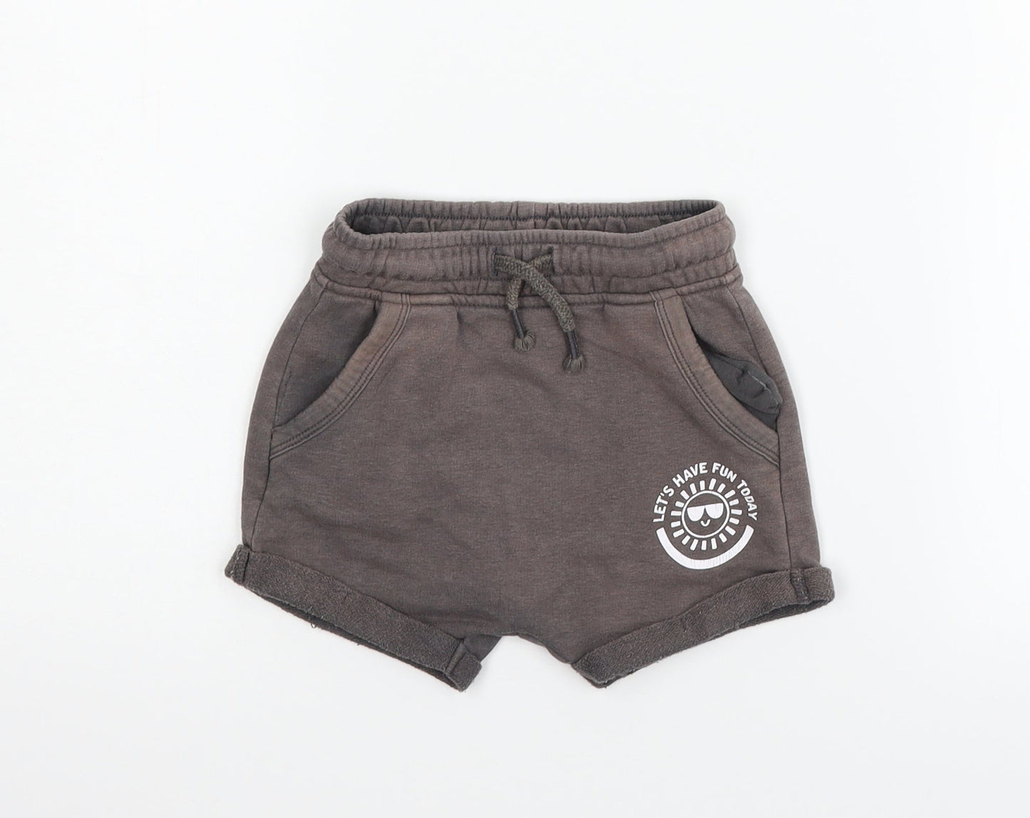 NEXT Boys Brown   Cropped Trousers Size 12-18 Months