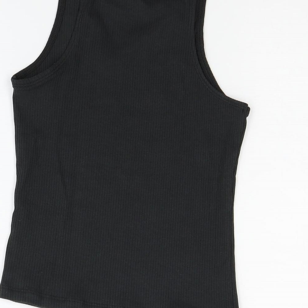 H&M Girls Black   Basic T-Shirt Size 9-10 Years