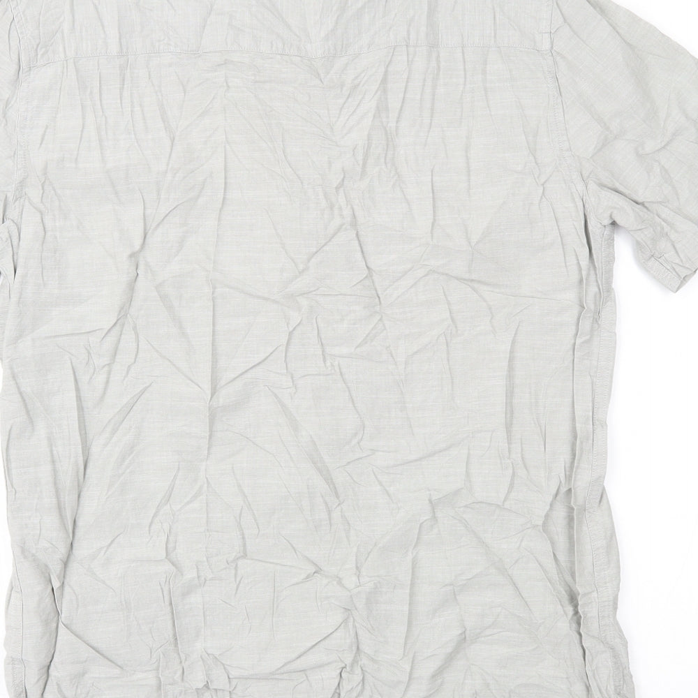 Topman Mens Grey    Button-Up Size M