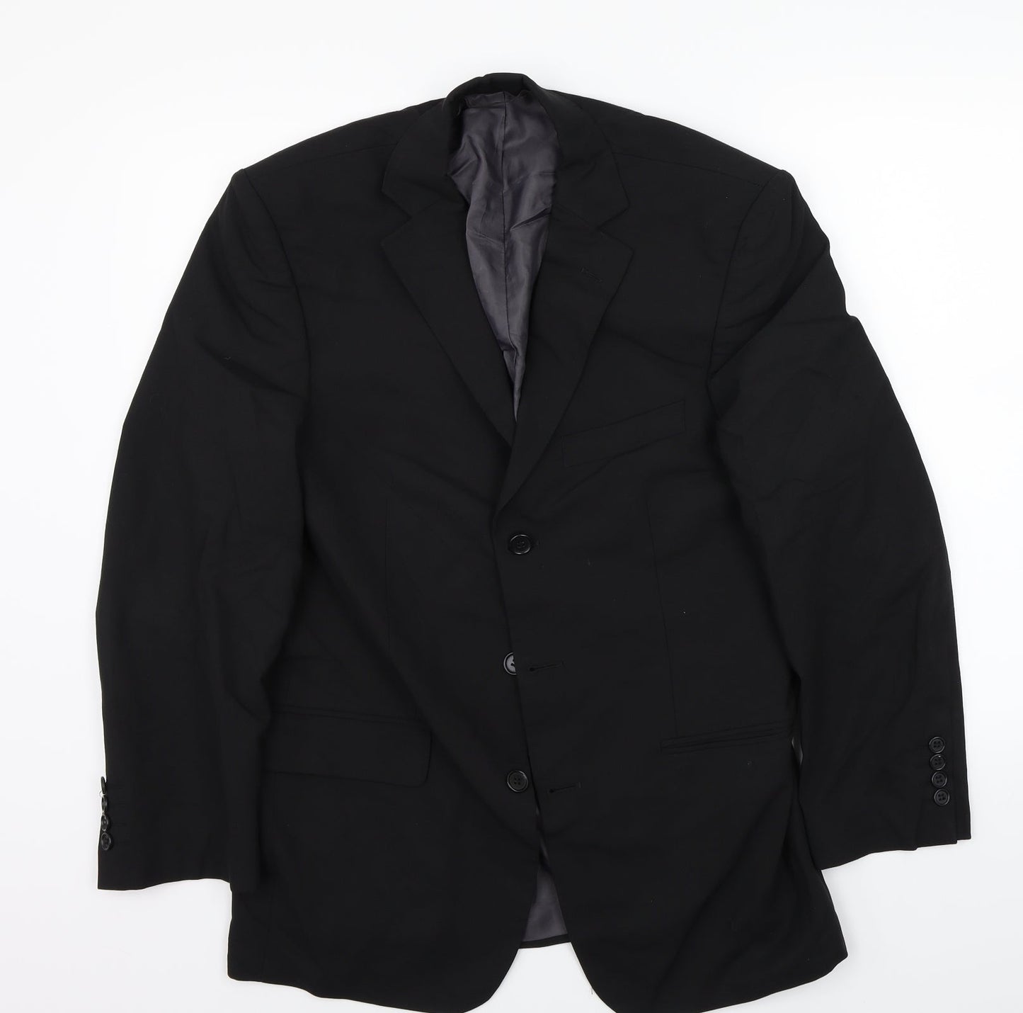 Marks and Spencer Mens Black   Jacket Suit Jacket Size 38