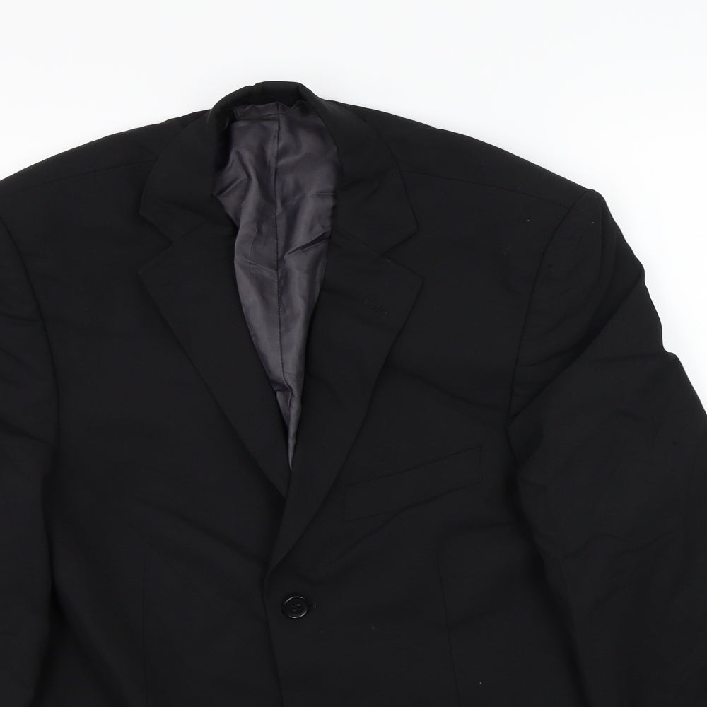 Marks and Spencer Mens Black   Jacket Suit Jacket Size 38