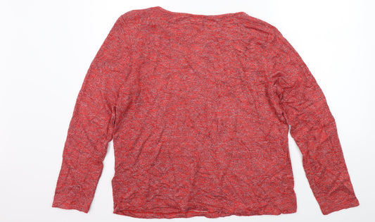 TOM TAILOR Womens Red   Basic T-Shirt Size M