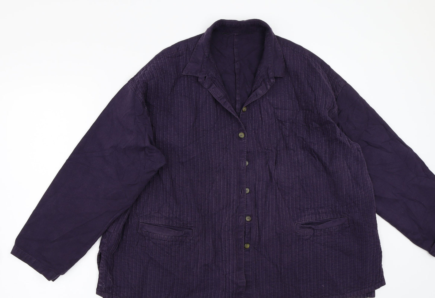 Preworn Womens Purple   Jacket Coat Size L