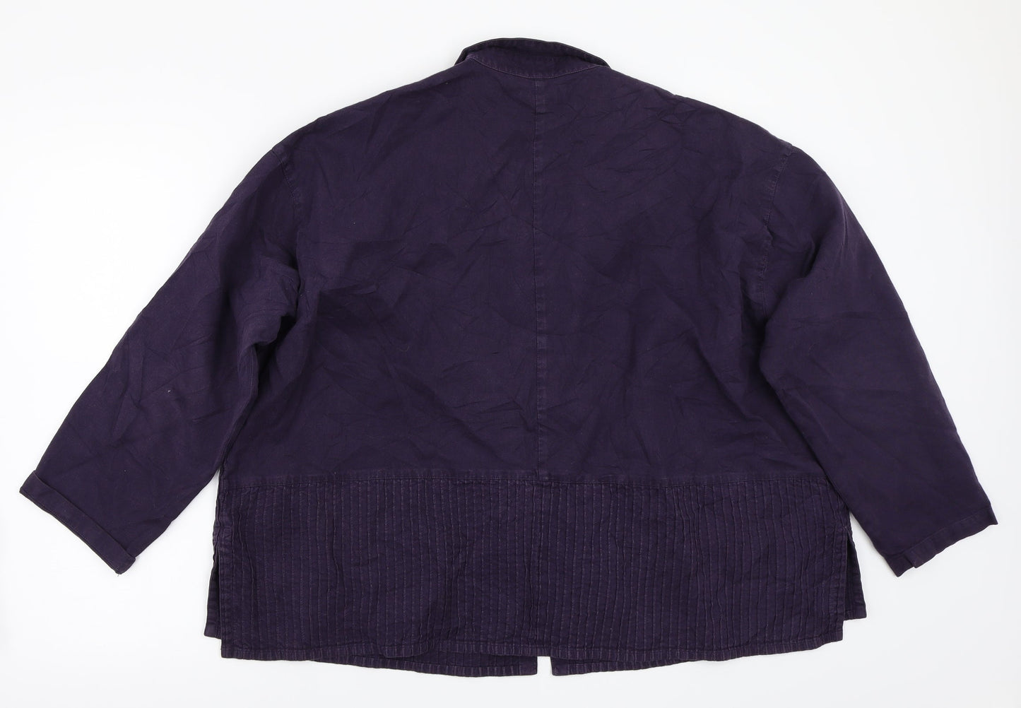 Preworn Womens Purple   Jacket Coat Size L