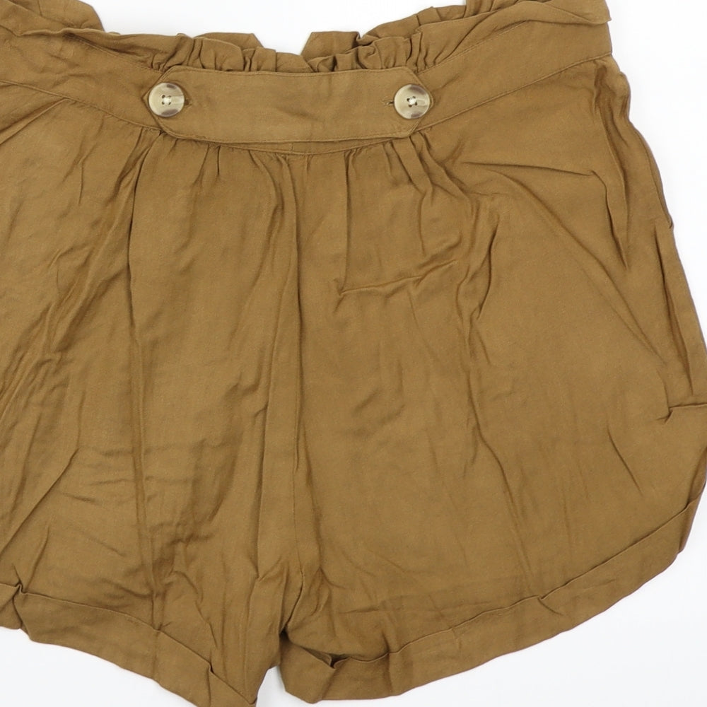 innocence Womens Brown   Cut-Off Shorts Size 8