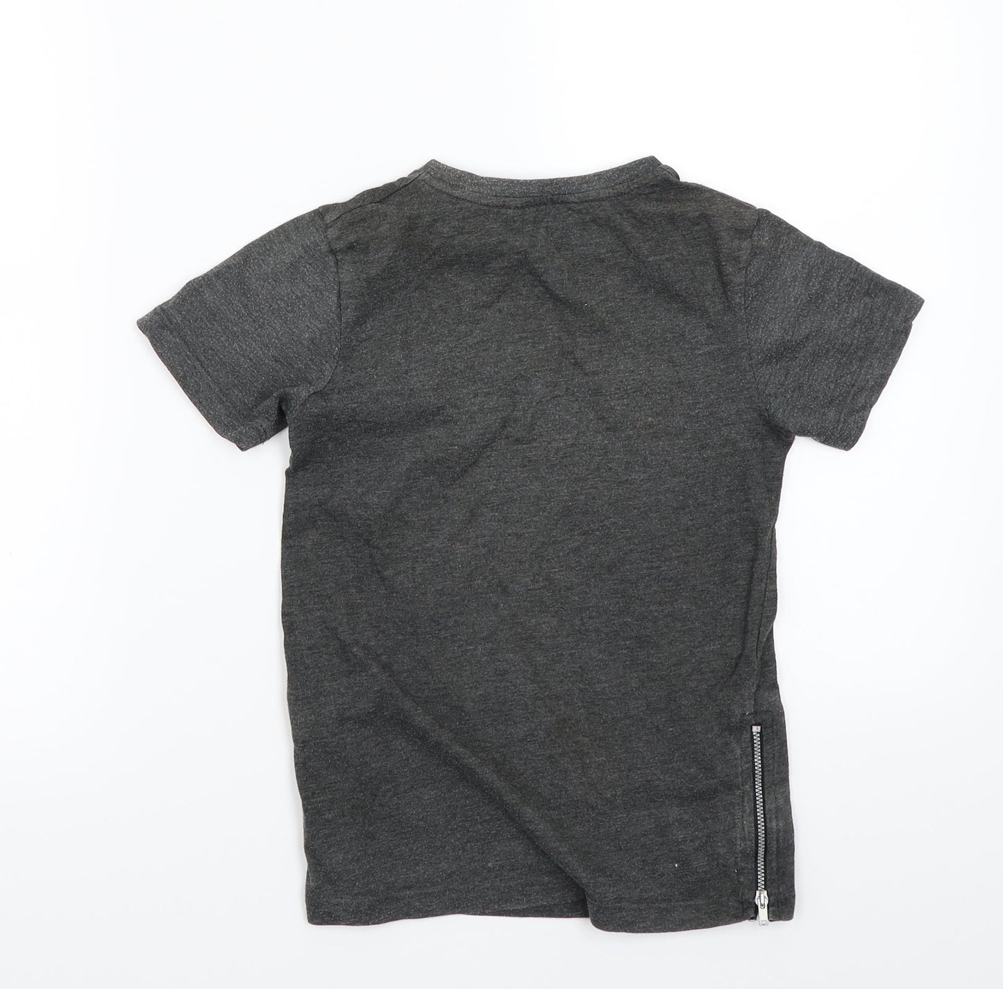 George Boys Grey   Basic T-Shirt Size 6-7 Years