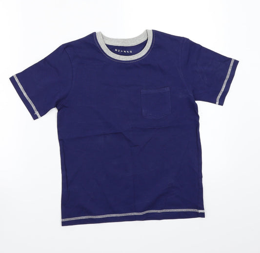 Nutmeg Girls Blue   Basic T-Shirt Size 8-9 Years