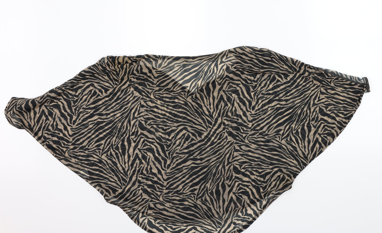 River Island Womens Brown Animal Print  Basic T-Shirt Size 8