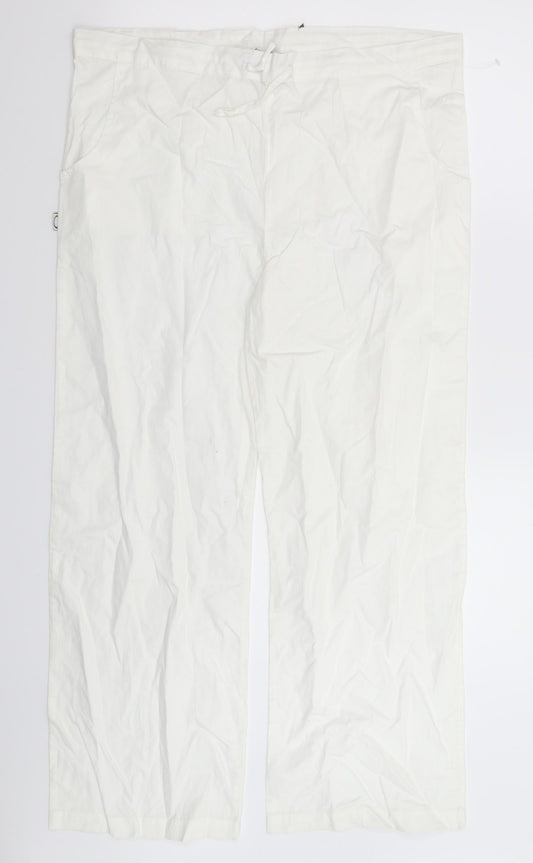 Sasquma Womens White   Trousers  Size 36 in L27 in
