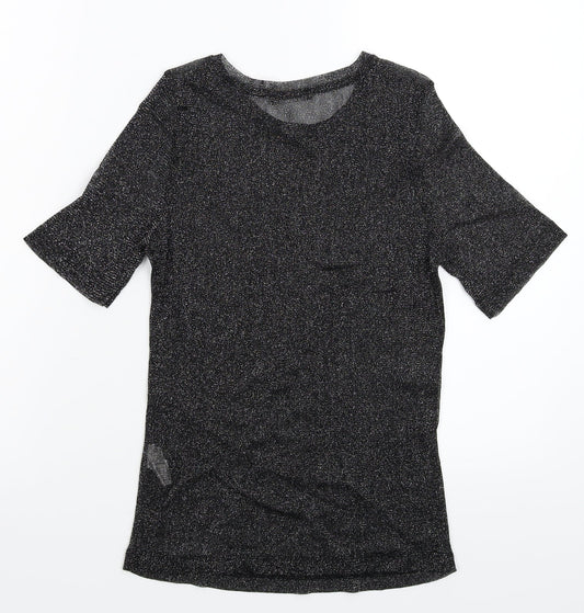 Zara Womens Silver   Basic T-Shirt Size L