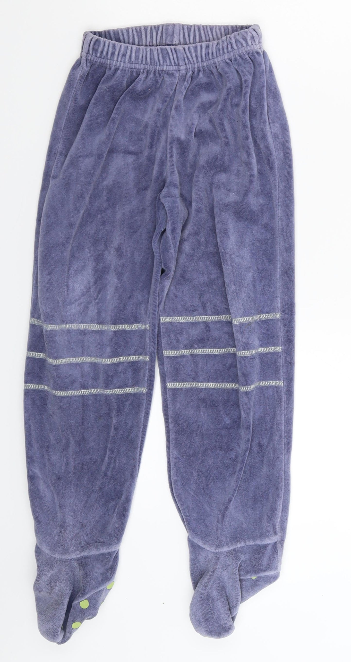 Preworn Girls Blue Solid  Cami Pyjama Pants Size 6 Years