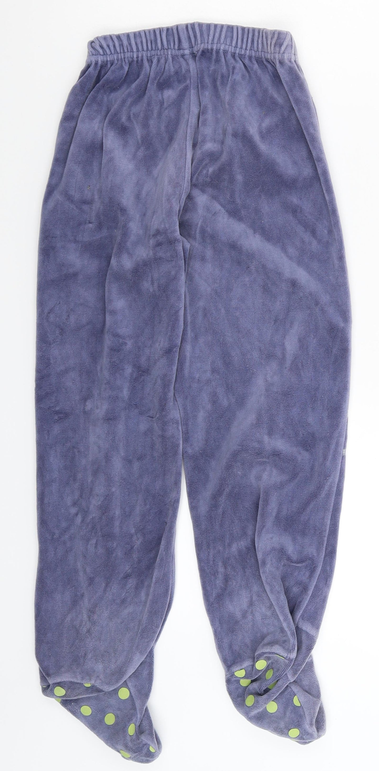 Preworn Girls Blue Solid  Cami Pyjama Pants Size 6 Years