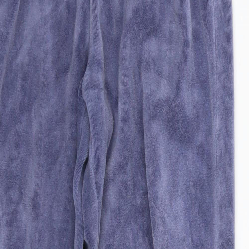 Preworn Girls Blue Solid  Cami Pyjama Pants Size 6 Years