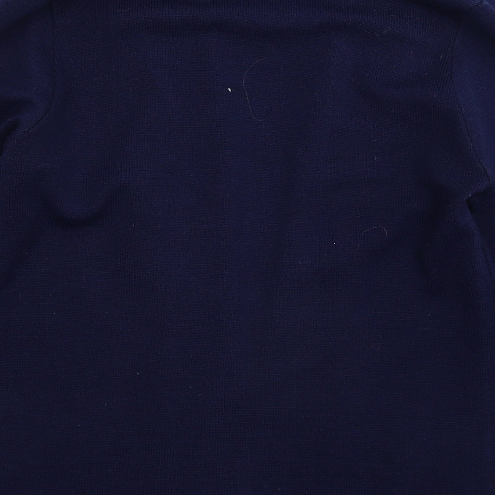 Classic Womens Blue  Knit Cardigan Jumper Size M
