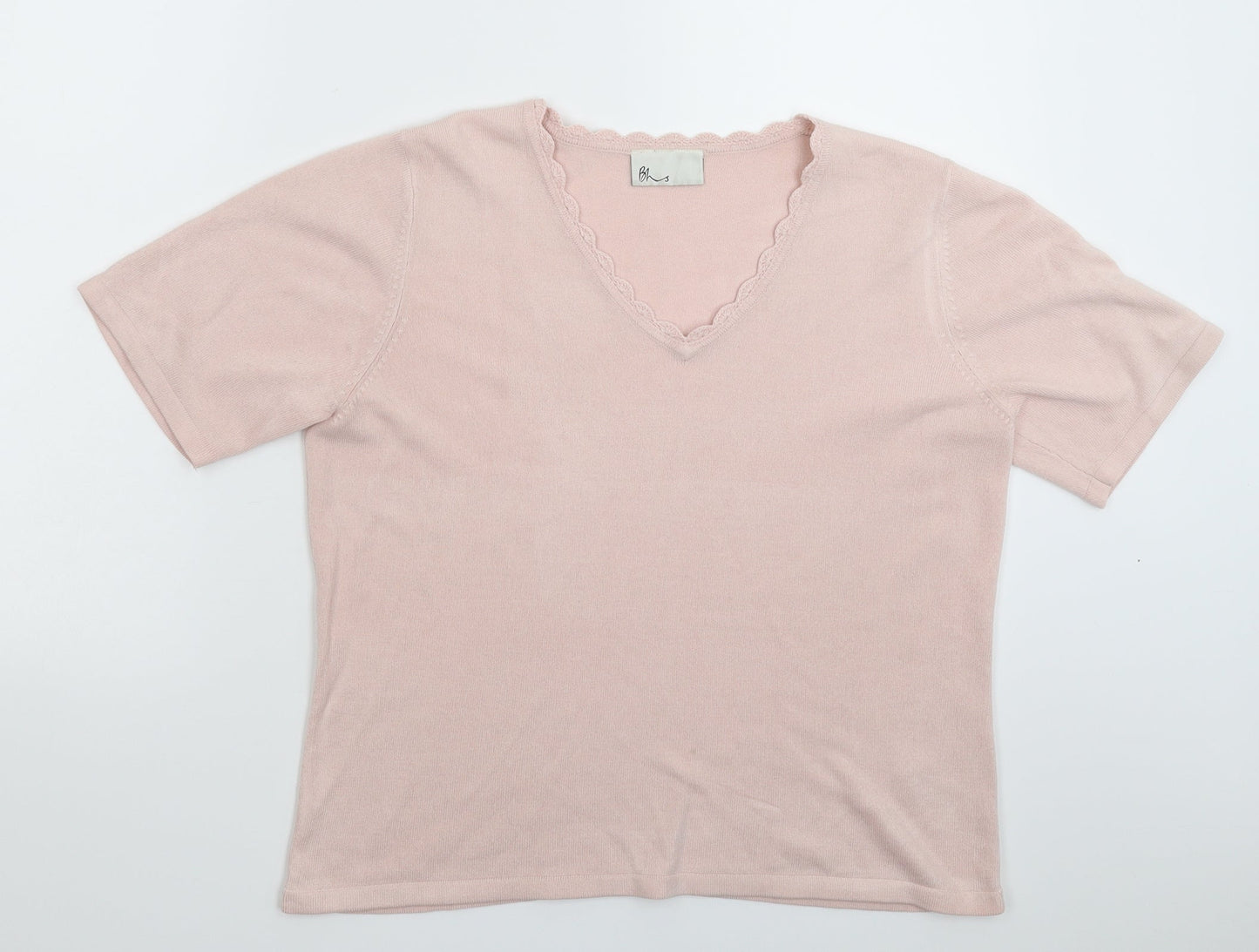 BHS Womens Pink  Knit Pullover Jumper Size 16