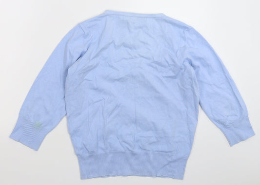 M&Co Womens Blue  Knit Pullover Jumper Size M