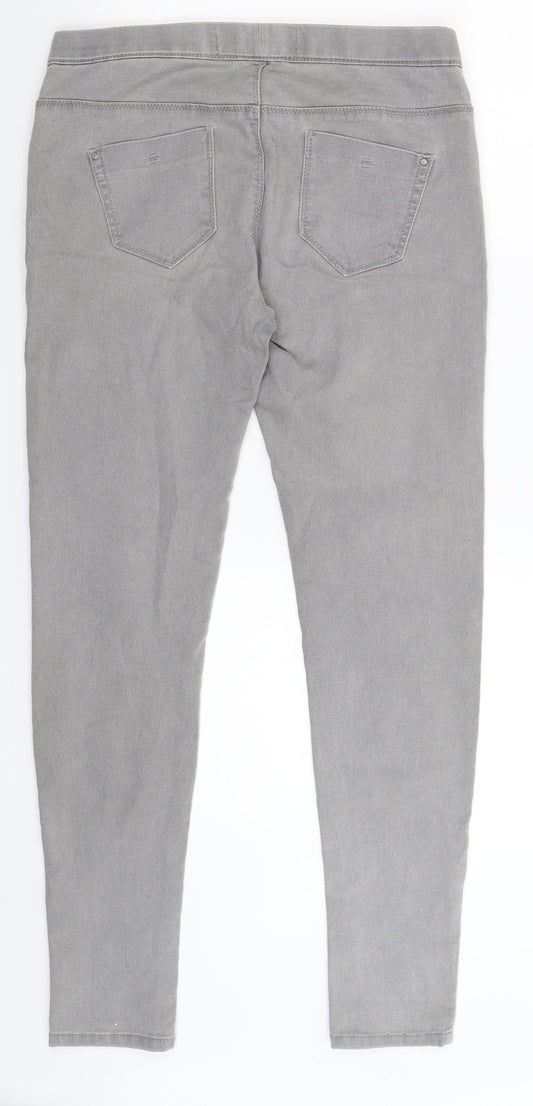 Denim & Co. Womens Grey  Denim Jegging Jeans Size 10 L30 in