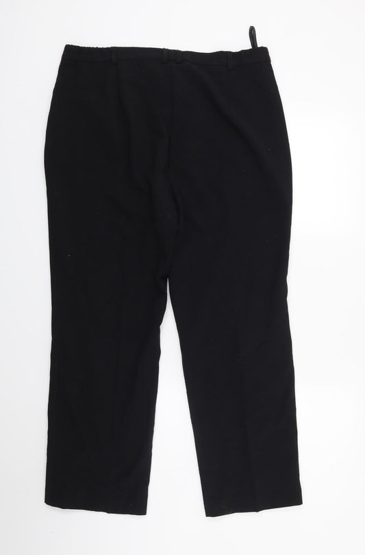 Marks and Spencer Womens Black   Trousers  Size 14 L24 in
