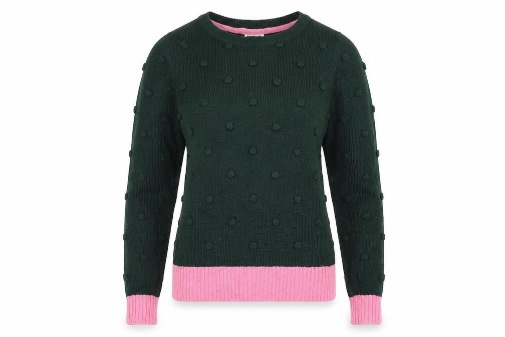 Noisy May Womens Green  Knit Pullover Jumper Size M