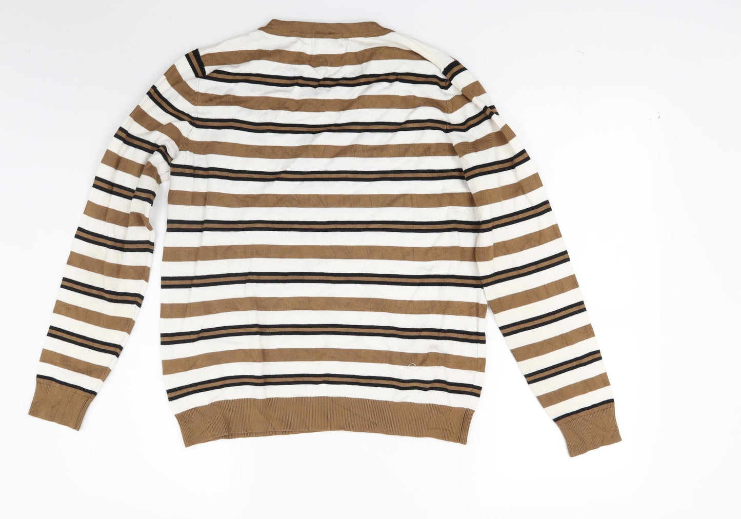 M&Co Womens Brown  Knit Pullover Jumper Size 14