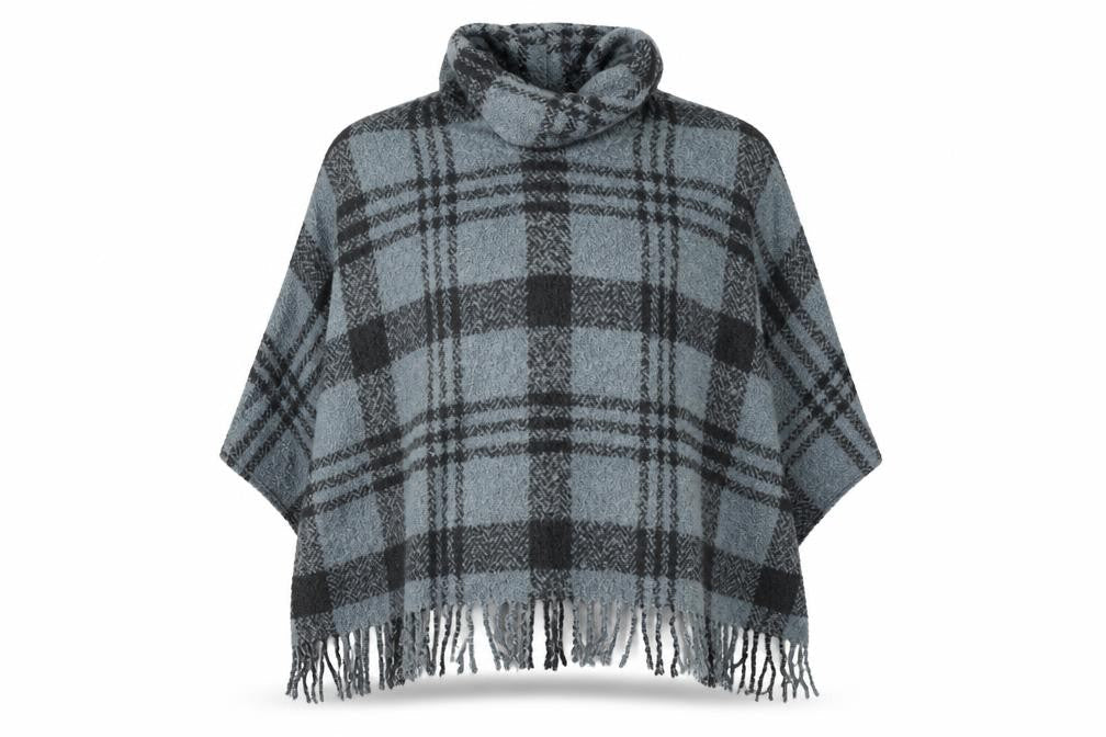 NEXT Womens Blue Plaid  Shrug Jumper One Size