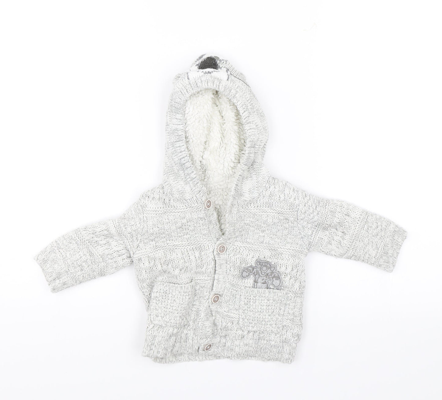 George Baby Grey   Pullover Jumper Size 3-6 Months  - Tigger