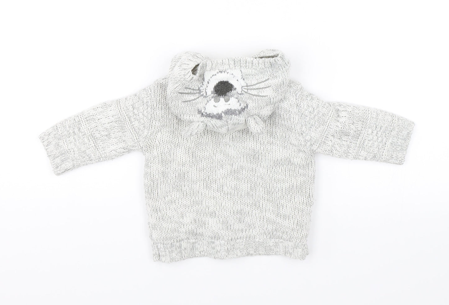 George Baby Grey   Pullover Jumper Size 3-6 Months  - Tigger