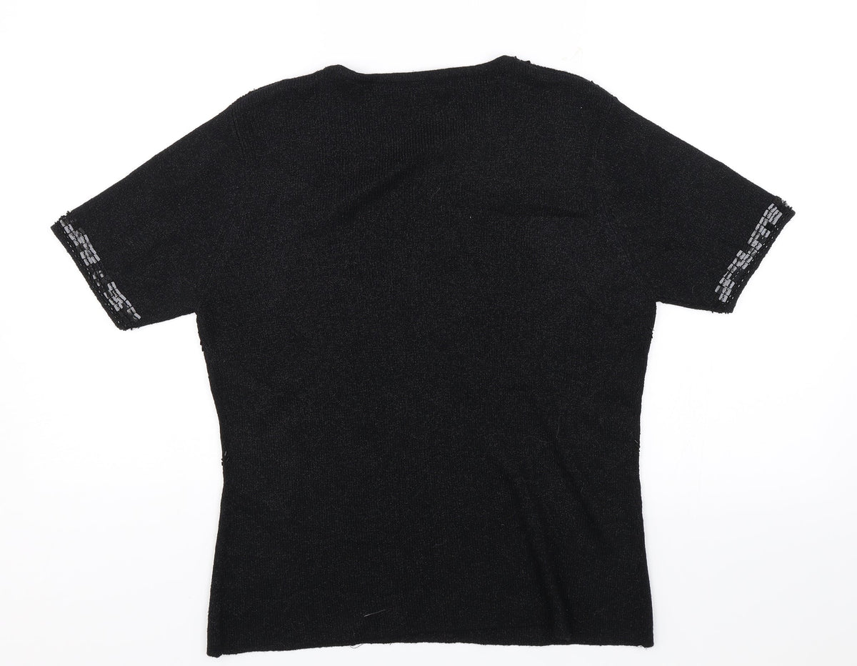 Berketex Womens Black   Jersey T-Shirt Size 14